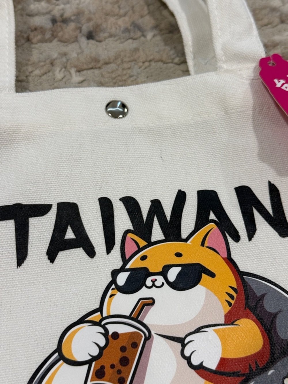 Taiwan Canvas mini Tote Bag - Picture 2 of 7